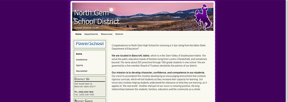 Website: North Gem School District